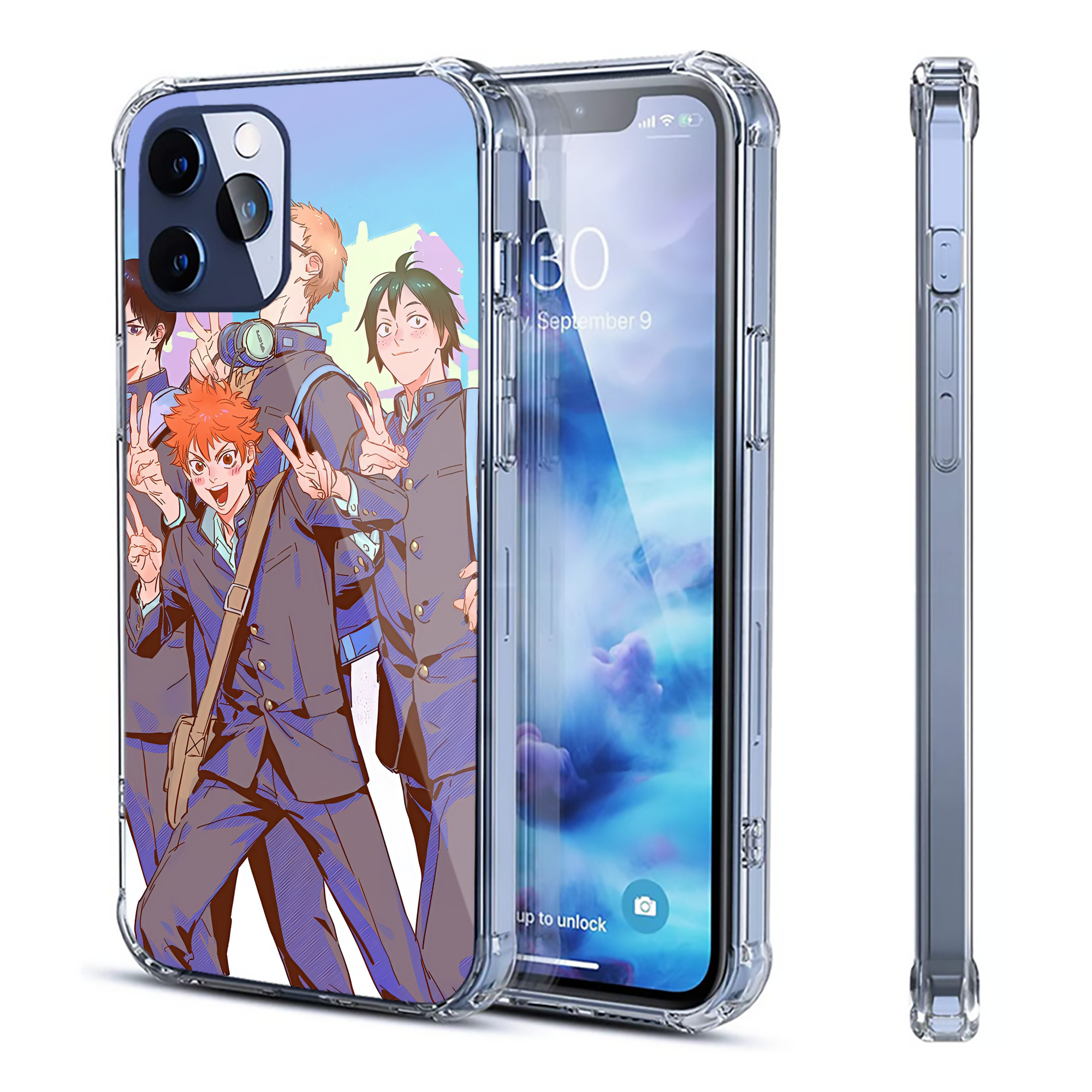 （画像用） ハイキュー!! Haikyu!! 【iPhone 12シリーズ対応】透明スマホケース（クリアソフトケース）